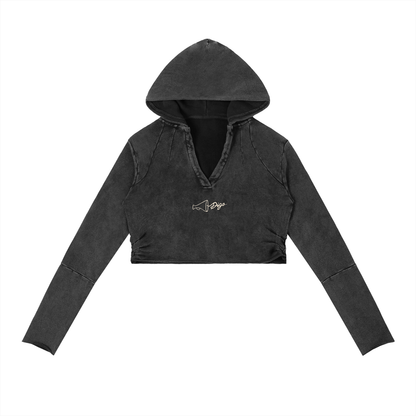 Digo Cropped Womens Hoodie